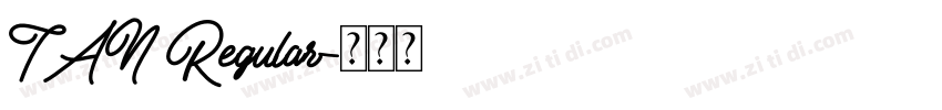 TAN Regular字体转换